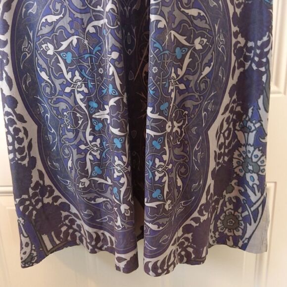 (3/$20) Cato blue floral print 3/4 sleeve dress - Picture 5 of 12